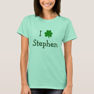 T-shirt Jour de la Saint Patrick de texte vert I Shamrock