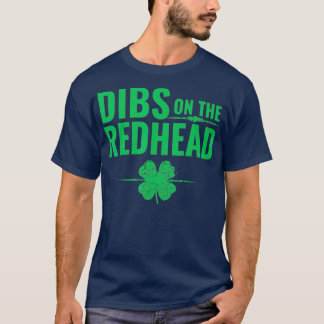 T-shirt Jour de la Saint Patrick Dibs sur la tête rouge