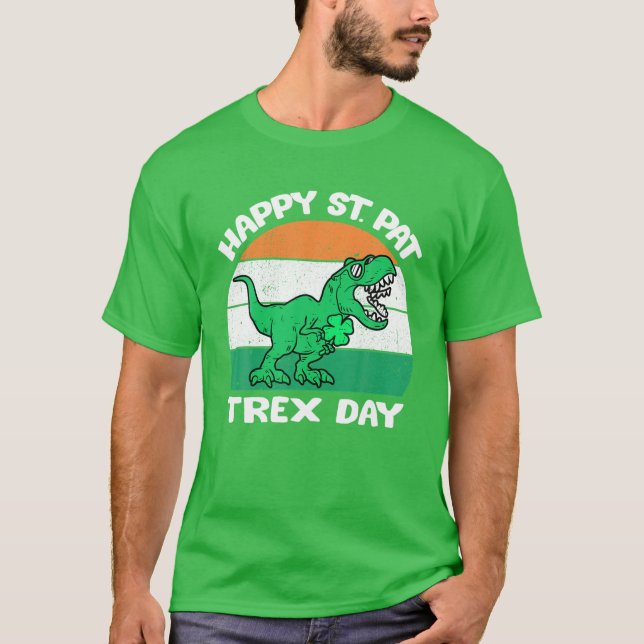 T-shirt Jour de la Saint Patrick Dinosaur Boys (Devant)