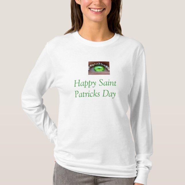 T-shirt Jour de la Saint Patrick d'oeil irlandais (Devant)
