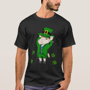 T-shirt Jour de la Saint Patrick Drôle Chèvre Leprechaun E