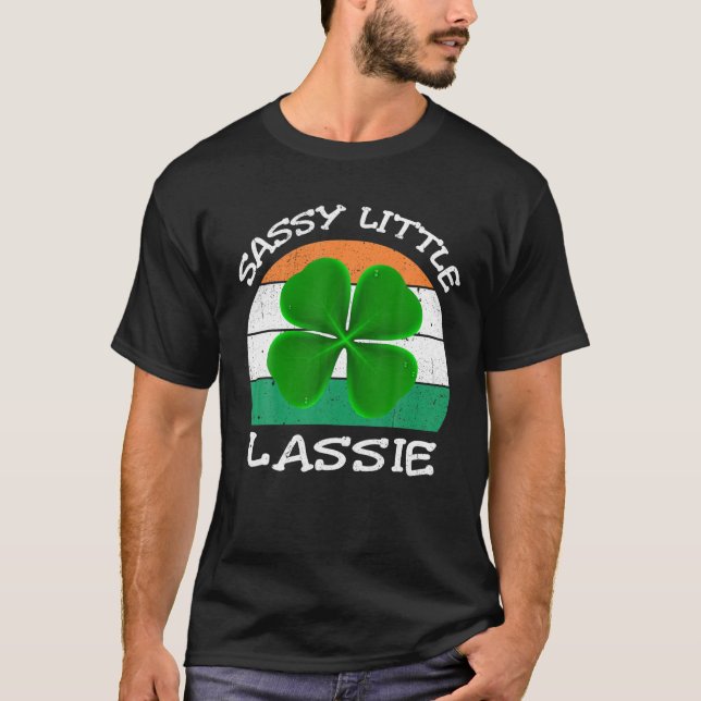 T-shirt Jour de la Saint Patrick Femmes Bébé Bébé Sassy Li (Devant)