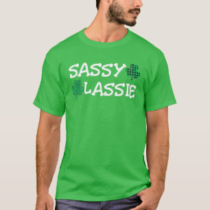 T-shirt Jour de la Saint Patrick Femmes Drôle Sassy Lassie