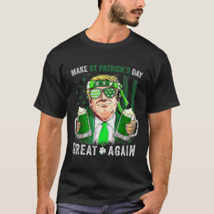 T-shirt Jour de la Saint Patrick Grande Encore Drôle Trump