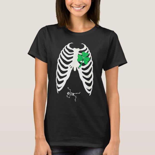 T-shirt Jour de la Saint Patrick Grossesse Faire-part irla (Devant)