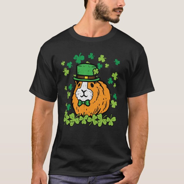 T-shirt Jour de la Saint Patrick Guinée Cochon Saint Patty (Devant)