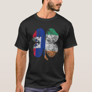 T-shirt Jour de la Saint Patrick Haïti Irlande Shamrock I