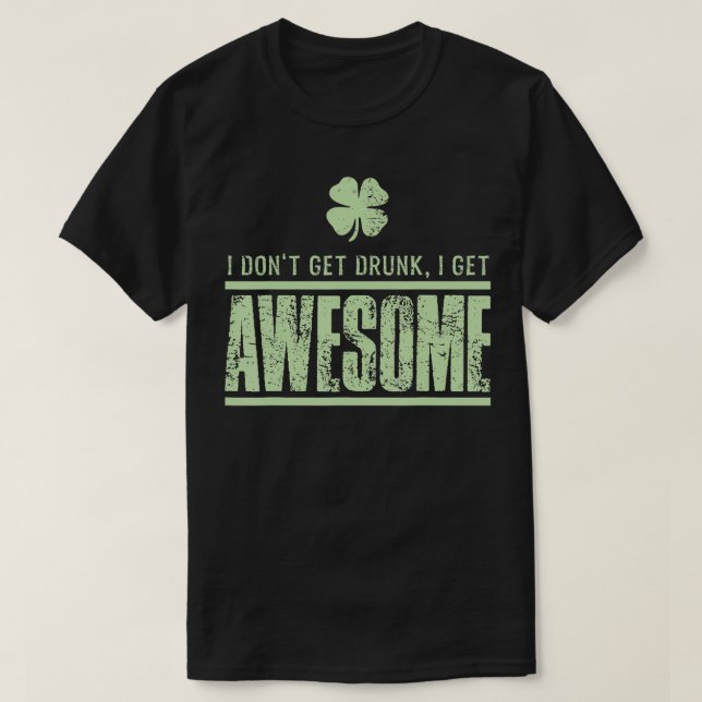 T-shirt Jour de la Saint Patrick Irish Pub Party Hommes Fe (Design devant)