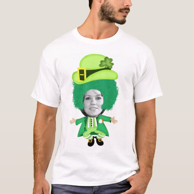 T-shirt Jour de la Saint Patrick irlandais Jig, Tête encad (Devant)