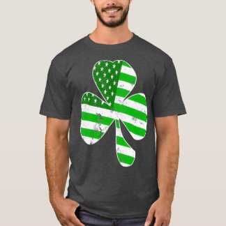 T-shirt Jour de la Saint Patrick irlandais Shamrock améric