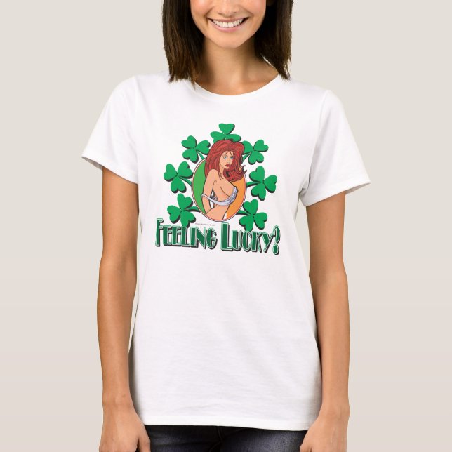 T-shirt Jour de la Saint Patrick Irlandaise fille (Devant)
