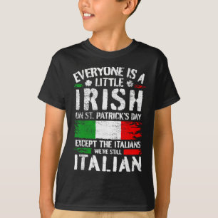 T-shirt Jour de la Saint-Patrick italien Italie Italiens _