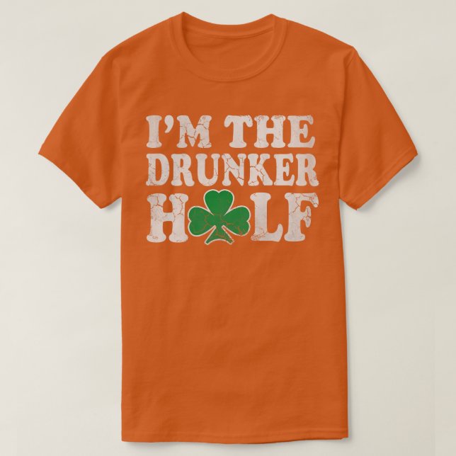 T-shirt Jour de la Saint Patrick Je Suis Les Couples Moiti (Design devant)