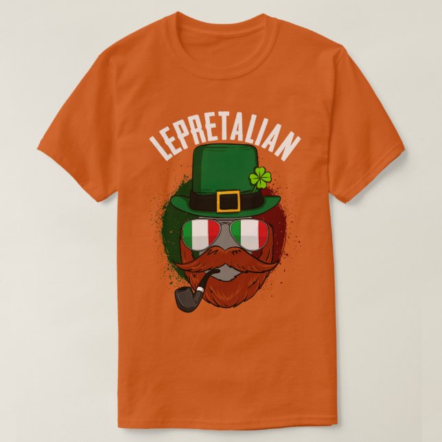 T-shirt Jour de la Saint Patrick Lebreton irlandais italie (Design devant)