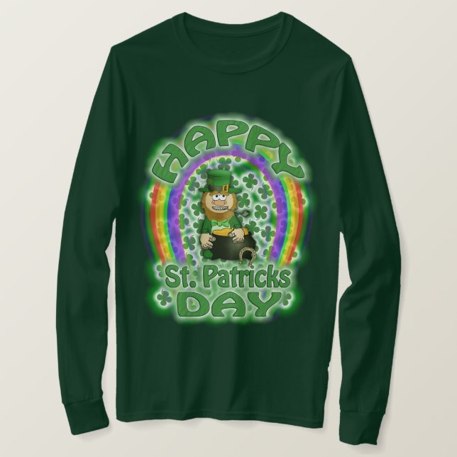 T-shirt Jour de la Saint Patrick Leprechaun (Design devant)