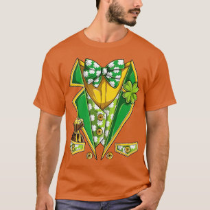 T-shirt Jour de la Saint Patrick Leprechaun Costume drôle 