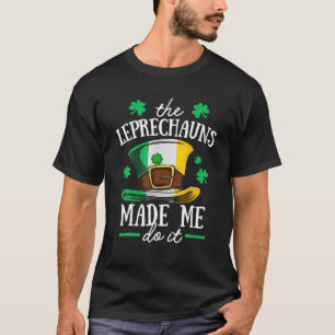 T-shirt Jour de la Saint Patrick Leprechaun M'A Fait Le Fa