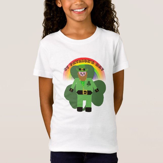 T-shirt Jour de la Saint Patrick Leprechaun pour f (Devant)