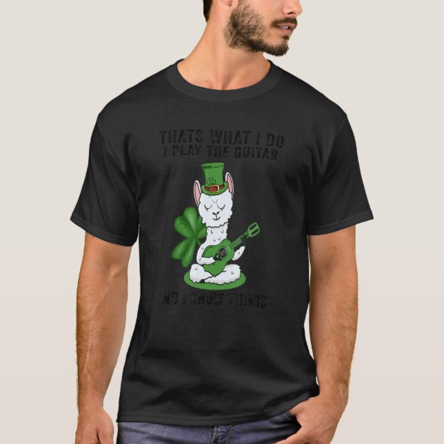 T-shirt Jour de la Saint Patrick Llama Que Ce Que Je Fais  (Devant)