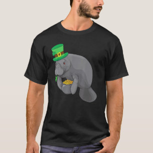 T-shirt Jour de la Saint Patrick Manatte Green Shamrock Fu