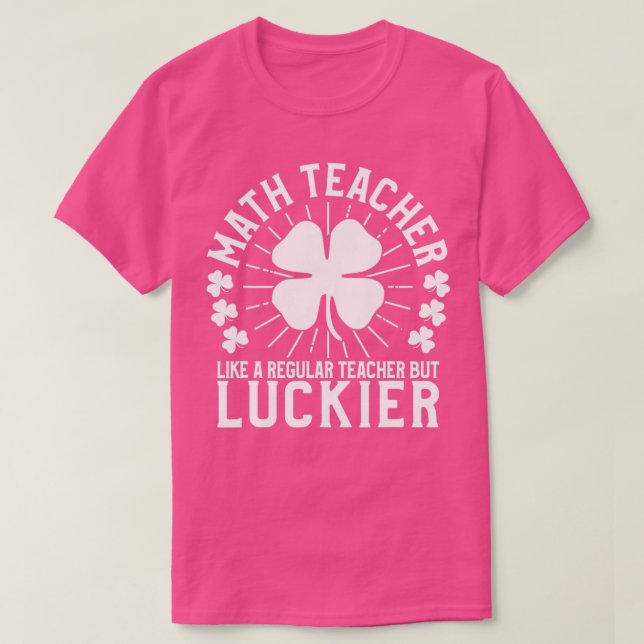 T-shirt Jour de la Saint Patrick Math Enseignant Funny Sch (Design devant)