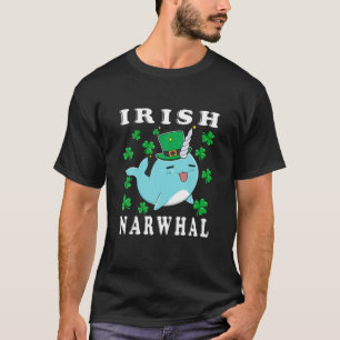 T-shirt Jour de la Saint Patrick Narwhal irlandais Narwhal