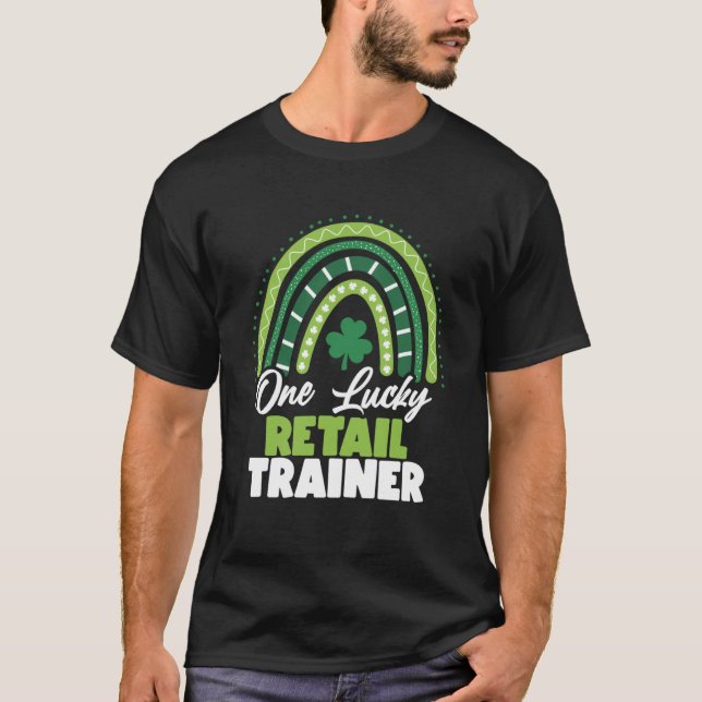 T-shirt Jour de la Saint Patrick One Lucky Retail Trainer (Devant)