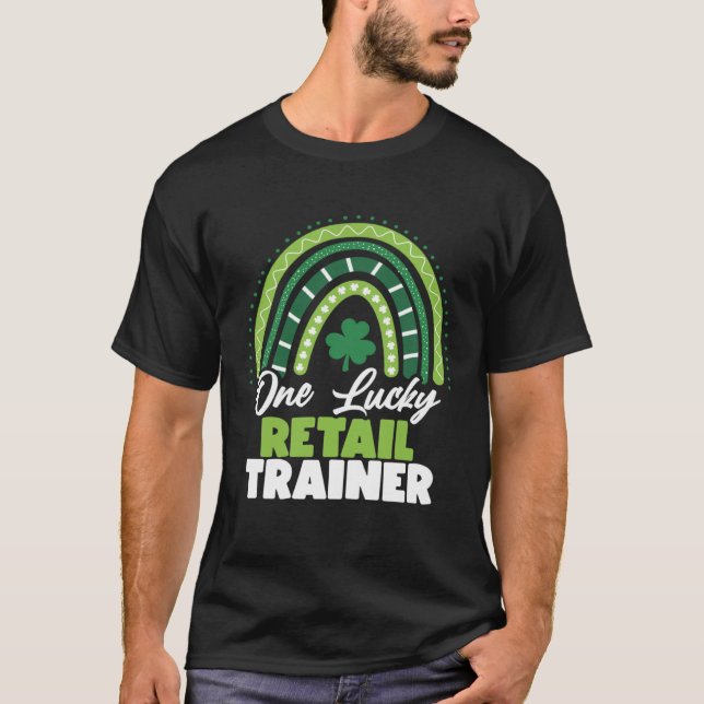 T-shirt Jour de la Saint Patrick One Lucky Retail Trainer (Devant)