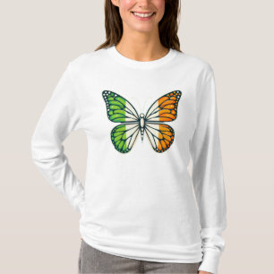 T-shirt Jour de la Saint-Patrick papillon irlandais