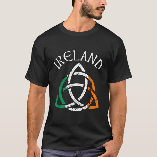 T-shirt Jour de la Saint Patrick Pour Celtic Knot Irlande (Devant)