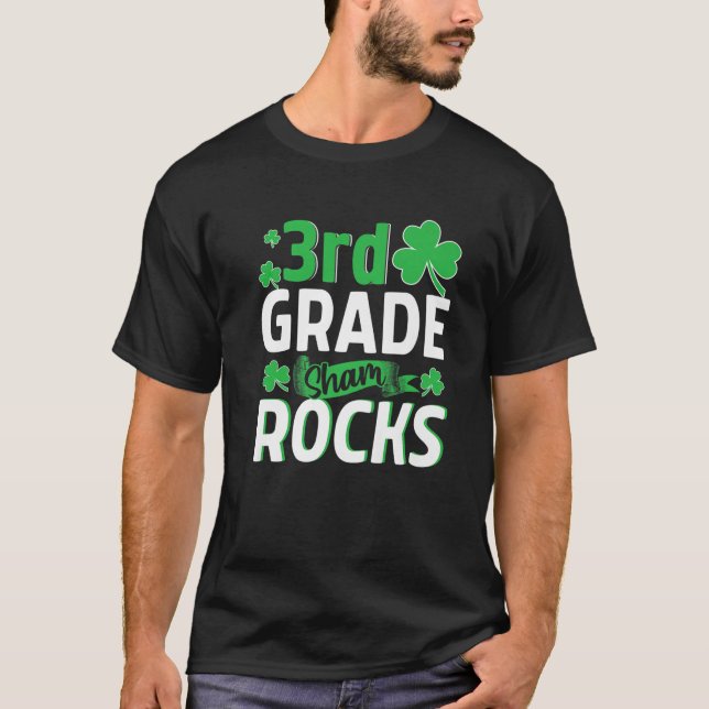 T-shirt Jour de la Saint Patrick Pour Le Sham D'Étudiant D (Devant)