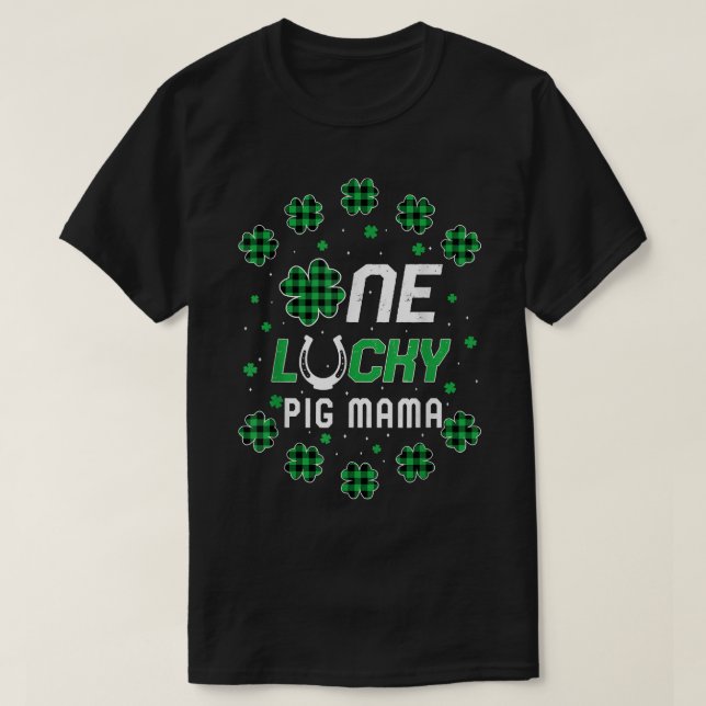 T-shirt Jour de la Saint Patrick PreK Kinder One Lucky Pig (Design devant)