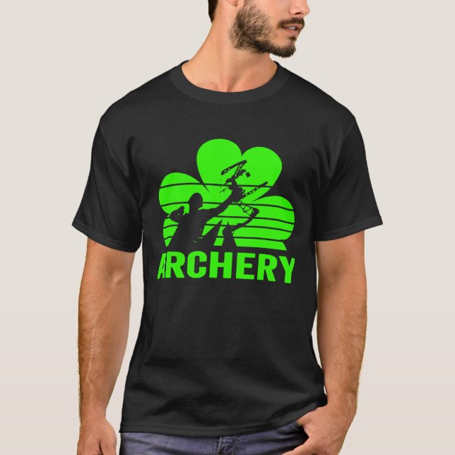 T-shirt Jour de la Saint Patrick Shamrock à l'arc (Devant)