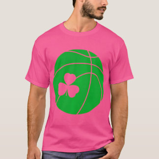 T-shirt Jour de la Saint Patrick Shamrock Basketball irlan