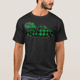 T-shirt Jour de la Saint Patrick Shamrock de camion vert