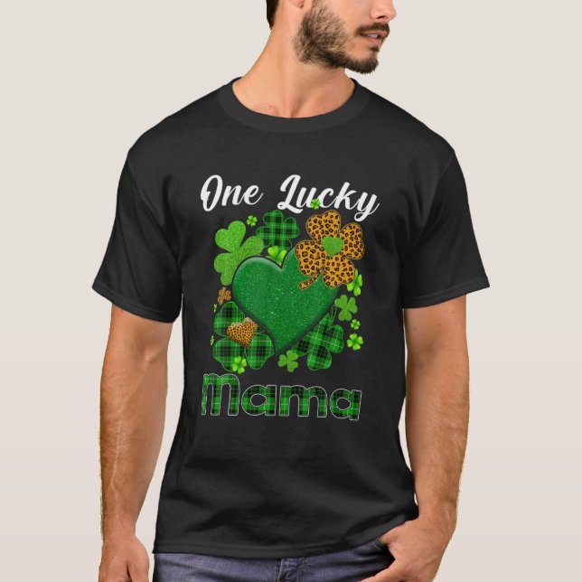 T-shirt Jour de la Saint Patrick Shamrock Leopard Buffalo  (Devant)