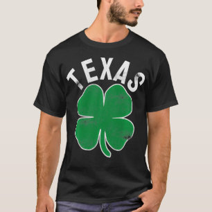 T-shirt Jour de la Saint Patrick Shamrock Texas Irish Gree