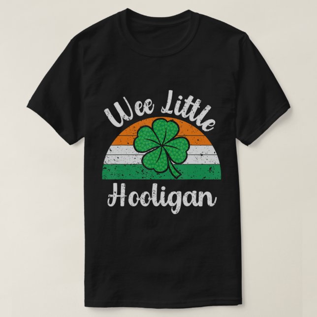 T-shirt Jour de la Saint Patrick Shirt Wee Little Hooligan (Design devant)