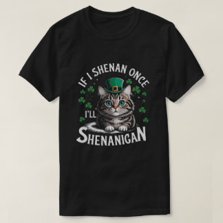 T-shirt Jour de la Saint Patrick Si une fois je vais Shena