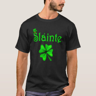 T-shirt Jour de la Saint Patrick Slainte Shamrock Saint Ir