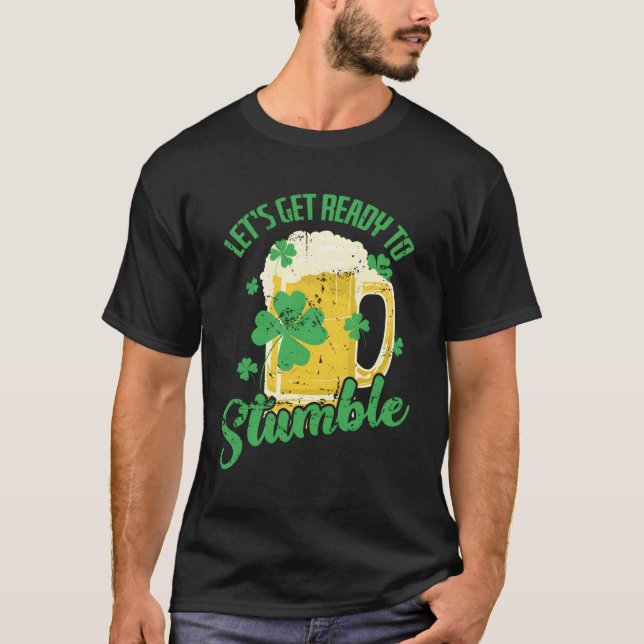 T-shirt Jour de la Saint Patrick Soyons Prêts À Tomber (Devant)