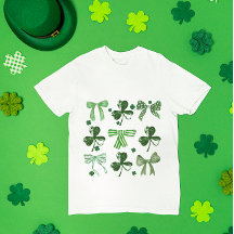 Jour de la Saint-Patrick Trèfle Chanceux et Ruban