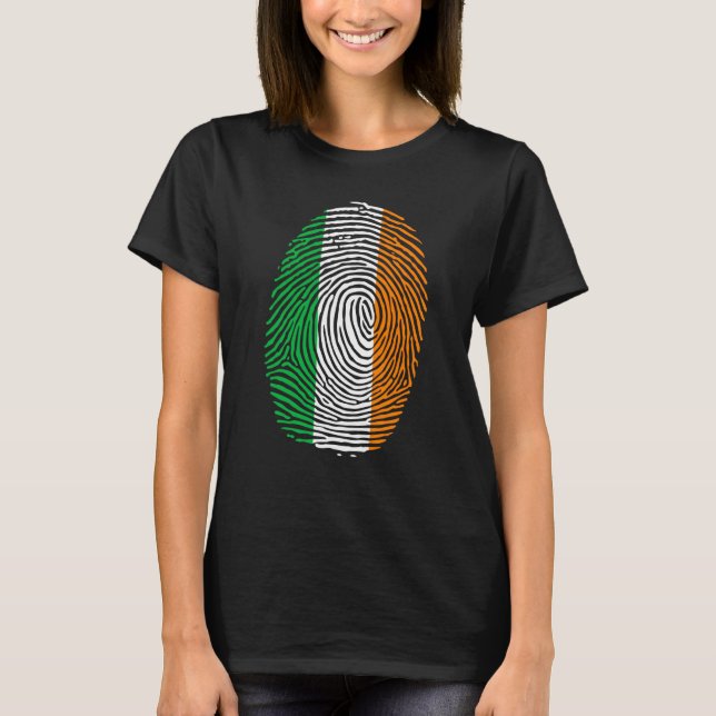 T-shirt Jour de la Saint-Patrick Zu Saint Paddy's Drapeau  (Devant)