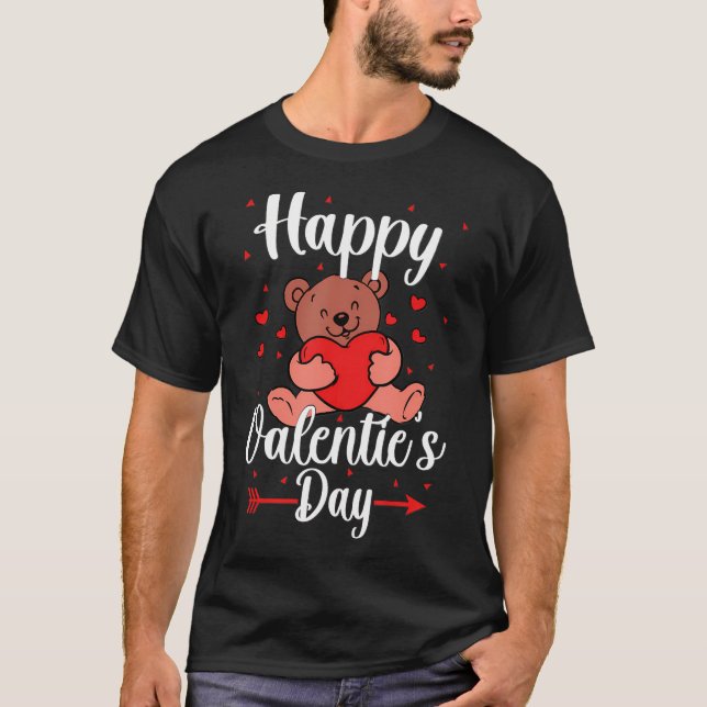 T-shirt Jour De La Saint Valentin Bonne Saint Valentin (Devant)