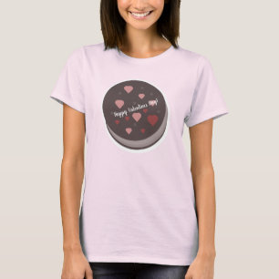 T-shirt Jour de la Saint-Valentin Mignonne Cookie Coeur Pa
