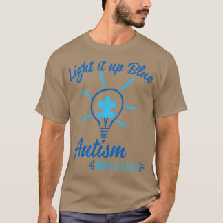 T-shirt Jour de la Sensibilisation sur l'autisme bleue