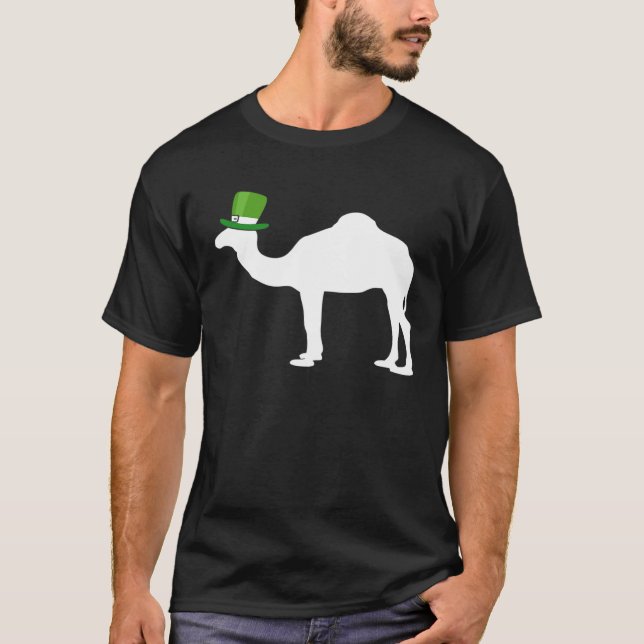 T-shirt Jour de la St Patrick irlandaise de Camel Leprecha (Devant)