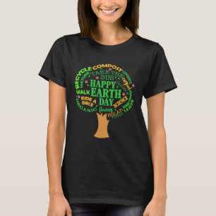 T-shirt Jour de la Terre Arbre Environnement Sensibilisati