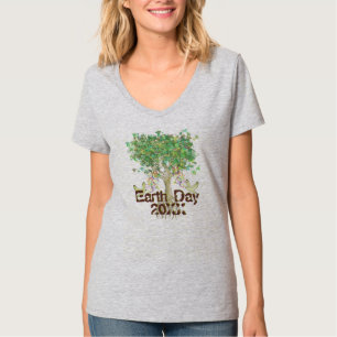 T-shirt Jour de la Terre Changé en Année en cours