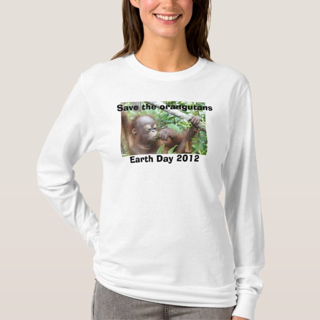 T-shirt Jour de la terre de faune (Devant)